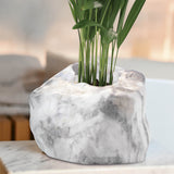 Botanyia Pflanzenübertopf "Marmor" mit edler Naturstein-Optik, stabiler Magnet-Klick-Verschluss, passend für 12 cm Ø Töpfe.