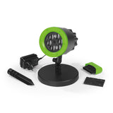 Borussia Mönchengladbach LED-Motivstrahler mit Erdspieß und Indoor-Sockel projiziert das Gladbach-Logo innen und außen, wetterbeständig.