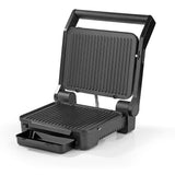 N8WERK Digital-Kontakt-Grill Midnight Edition mit 2000W, antihaftbeschichteten Grillplatten und großem Touch-Display.