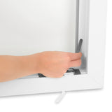HOBERG Insektenschutzgitter mit Magnetbefestigung – einfache Montage am Fenster ohne Bohren dank praktischer Magnettechnik.