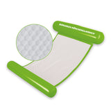 Borussia Mönchengladbach Wasserhängematte mit Tragefunktion grün, aufblasbare Nacken- und Kniestütze, komfortables Netzmaterial, 119 cm lang.