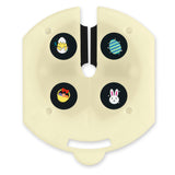 EASYmaxx LED-Projektor Kerze - 4 wechselbare Themenschablonen mit Ostermotiven für kabellosen Batteriebetrieb