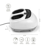 nah-vital® Shiatsu-Fußmassagegerät - weiß mit 3 Massagemodi, Wärmfunktion, Timer und Fernbedienung für Schuhgröße bis 44.