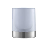 LOOMAID WC-Bürste Silikonkopf Edelstahl/blau mit Bürstenhalter hygienischer Halter mit Edelstahlboden, passend zur WC-Bürste.