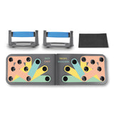 MAXXMEE Trainingsboard Push-Up 65x19 cm faltbar mit Farbcodes und Griffen für gezieltes Muskeltraining und rutschfeste Gummipads
