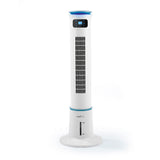 MAXXMEE Luftkühler mit Wassertank 5l, 3 Leistungsstufen, weiß/blau, für kühle, befeuchtete Luft im Raum.
