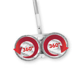 MAXXMEE Akku-Rotationsmopp mit zwei rotierenden 360° Mikrofaserpads für effektive und kabellose Bodenreinigung.