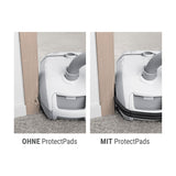 Protect Pads Staubsauger-Stoßschutzpolster - 2er-Set schützt Möbel und Wände vor Kratzern, selbstklebend und anpassbar.