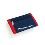 FC BAYERN MÜNCHEN Geldbörse "Mia san Mia" mit Münzfach, Reißverschluss und rotem Rand für Karten und Scheine.