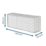 Hoberg Polster-Aufbewahrungstasche 130x50x32 cm aus robustem, wasserfestem Material zum Schutz von Gartenpolstern und Hochlehner-Auflagen.