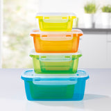 GOURMETmaxx Frischhaltedosen Klick-it 24-tlg. bunt, stapelbar, mikrowellengeeignet, temperaturbeständig -20 bis +110 °C, ideal für Aufbewahrung.