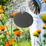 Hoberg Schiefer-Pflanzschilder oval - 10er-Set, wetterfeste Schiefertafeln mit robusten Erdspießen zum Pflanzenkennzeichnen.
