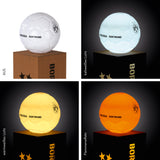 BVB LED-Dekosäule Rost-Optik mit Leuchtkugel - 84 cm braun, LED-Kugel in Fußball-Optik mit wechselnden Lichteinstellungen.