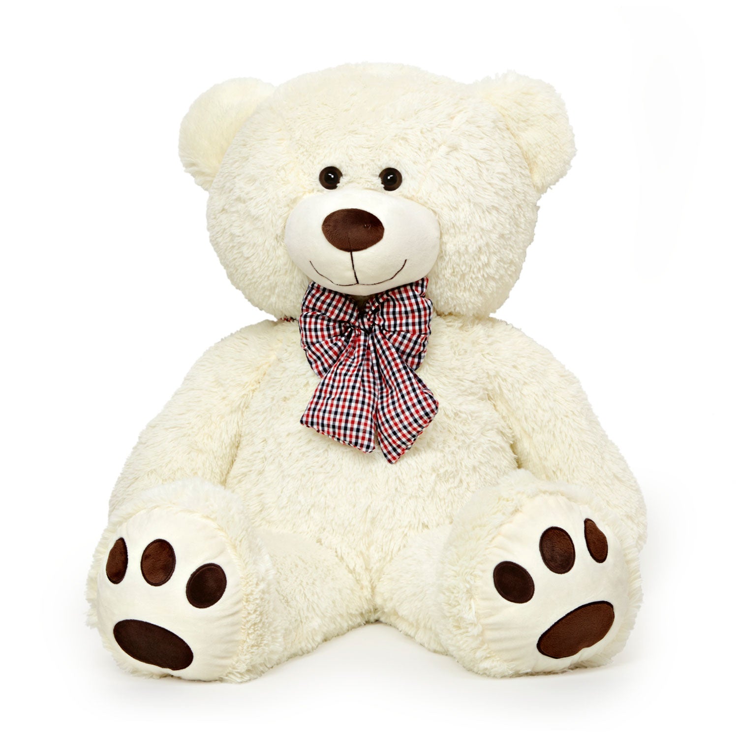 LUMALAND Riesen XXL-Teddybär mit Kulleraugen und Schleife - 120 cm - B ...