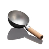 DeWok Tisch-Kochset für bis zu 4 Personen aus Edelstahl mit Holzgriff, ideal zum Kochen, Braten und Wokken ohne Strom.