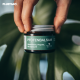 FLUFFINO® Pfotenbalsam - 50 ml natürlicher Hundepfotenbalsam mit Bienenwachs, Propolis und Bio-Jojobaöl für Schutz und Pflege.