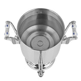 KATHARINA Samowar - 15 l aus Edelstahl mit Ablasshahn, großem Wasserbehälter und zwei Griffen für professionelle Teezubereitung.