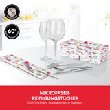 MAXXMEE Geschirrtuch Mikrofaser "Wichtel" 10er-Set, weich, schonend, schnelltrocknend, maschinenwaschbar, ideale Reinigung für Gläser und Besteck.