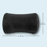 MAXXMEE Entspannungskissen mit Wabenstruktur 27x8,5 cm schwarz aus weichem Gelmaterial für optimalen Nackenkomfort im Liegen.