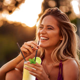 GOURMETmaxx Glas selbstkühlend 2er-Set 280 ml mit Cooling-Gel für kalte Getränke ohne Eis, wiederverwendbar und geschmacksneutral.