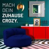 LUMALAND Sitzsack Lounge (320 L) Dunkelblau, modernes In- & Outdoor-Design, bequem und langlebig mit pflegeleichtem Material.