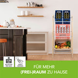 EASYmaxx Getränkekisten-Regal 116 cm aus Kiefernholz zur Lagerung von Getränkekisten horizontal und vertikal für schnellen Überblick.