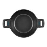 N8WERK Aluguss-Kochtopf 24 cm mit Heat Indicator, 3-fach Ilag-Ultimate-Beschichtung, geeignet für alle Herdarten und Backofen bis 150 Grad.