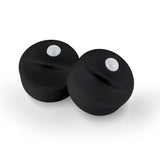 MAXXMEE LED-Sensorlicht mit Bewegungsmelder und Erdspieß rund 2er-Set grau kabellos, witterungsbeständig, mit Tageslichtsensor.