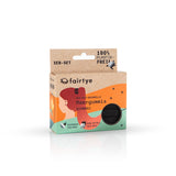 fairtye Haargummi schwarz - 3er-Set aus Bio-Baumwolle, ohne Metall oder Naht, elastisch, plastikfrei und schonend zum Haar.