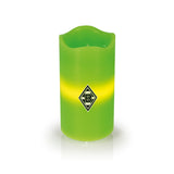 Borussia Mönchengladbach LED-Echtwachskerze mit rotierender BMG-Logo-Projektion, 3 Geschwindigkeitsstufen, Timer, batteriebetrieben oder USB.