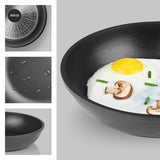 N8WERK 11-teiliges Aluguss-Topf- und Pfannen-Set mit Antihaftbeschichtung und N8WERK Heat Indicator, vielseitig für alle Herdarten.