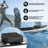 FitEngine SUP Kühltasche aus wasserresistentem 600D Polyester mit starker Isolierung, Karabinerhaken und Platz für bis zu 5x1L Flaschen.