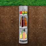 EASYmaxx Flaschenkühler mit Platz für bis zu 13 Flaschen, stromlos, ideal für Grillen, Camping und Gartenpartys draußen.