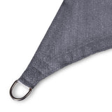 LUMALAND Sonnensegel 100% HDPE, rechteckig 5x7m, dunkelgrau, UV-Schutz, reißfest mit rostfreiem Metallring und Befestigungsseil.