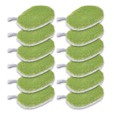 waschies Baby- & Kinder-Waschpads 12er-Set grün/weiß, weich, saugfähig, wiederverwendbar, ideal für sanfte Babypflege, ersetzt Feuchttücher