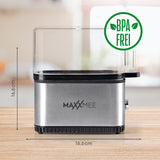 MAXXMEE Eierkocher Kompakt 2.0 mit BPA-freier Abdeckhaube, kompakt für bis zu 2 Frühstückseier, modernes platzsparendes Design.