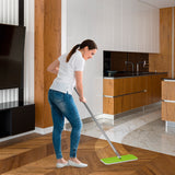 MAXXMEE Komfort-Mopp Smart 7,5 l limegreen mit 2-Kammer-Eimer für müheloses Wischen ohne Bücken, ideal für Laminat und Fliesen.