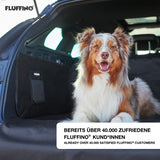 FLUFFINO® Kofferraumschutz für Hund inkl. Seiten- & Ladekantenschutz in dunkelgrau, wasserfest und kratzfest.
