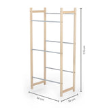 EASYmaxx Getränkekisten-Regal - 116 cm, Kiefernholz, zur horizontalen und vertikalen Lagerung von breiten und schmalen Getränkekisten.