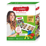 Kinderleichte Becherküche Set inkl. Messbecher-Set - Band 7 - Vegetarisch mit 15 vegetarischen Gerichten und bunten Messbechern.