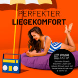 LUMALAND Sitzsack Drops (300 L) lila, atmungsaktiv, perfekt für Innen- & Außenbereich, bequemer Liegekomfort durch hochwertige EPS-Füllung.