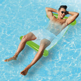 Borussia Mönchengladbach Wasserhängematte mit Tragefunktion 119 cm grün, aufblasbare Nacken- und Kniestütze, Netzmaterial, offizielles BMG Produkt.