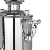 KATHARINA Samowar - 15 l elektrischer Edelstahl-Samowar mit Ablasshahn und großem Fassungsvermögen für Tee und Wasser.