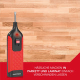 EASYmaxx Reparatur-Set Laminat & Parkett - 19-tlg. mit elektrischem Werkzeug zur schnellen Reparatur von Parkett- und Laminatschäden.