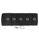 VITALmaxx Massagematte 5-Zonen 12V schwarz mit 5 Vibrationsmotoren, Wärmefunktion, 3 Massagezonen und Fernbedienung für Ganzkörpermassage.