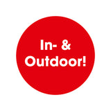 EASYmaxx LED-Dekosäule mit Pflanzschale in moderner Rost-Optik, warmweiß leuchtend für Terrasse, Balkon oder Garten.