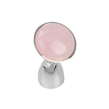 MAXXMEE Gesichtsroller Perfect Face Aufsatz aus Rosenquarz in weiß/rosegold für kühlende Hautmassage und Vibrationsfunktion.