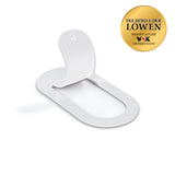 flapgrip Handyhalterung - Smartphone-Halterung weiß, schlank, leicht, klebt an jedem Smartphone für einfachen Halt und Nutzung unterwegs.