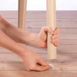 EASYmaxx Spurenloses Klebeband 5 m befestigt Möbel auf Holzboden, doppelseitig, wiederverwendbar und leicht entfernbar.