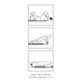 MAXXMEE Trainings-Assistent Sit-Up schwarz/blau mit Saugnapf für Sit-ups, Crunches, Push-ups, höhenverstellbar und gepolstert.